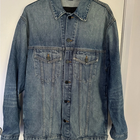 NWOT Alexander Wang Daze Oversized Trucket Relax Denim Jacket, Unisex, size M - Picture 5 of 9